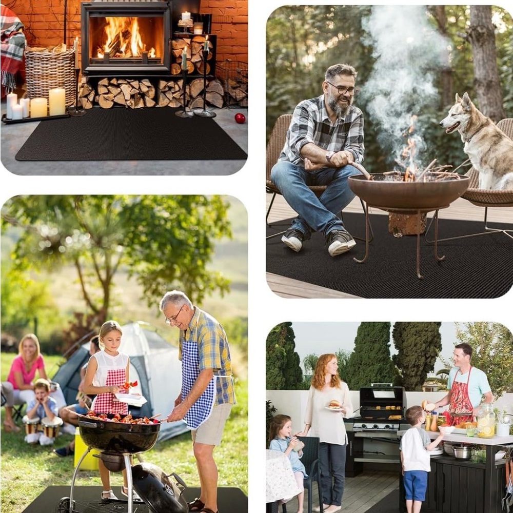 Fire blanket, fireproof grill mat, BBQ mat. New - Picture 7 of 8